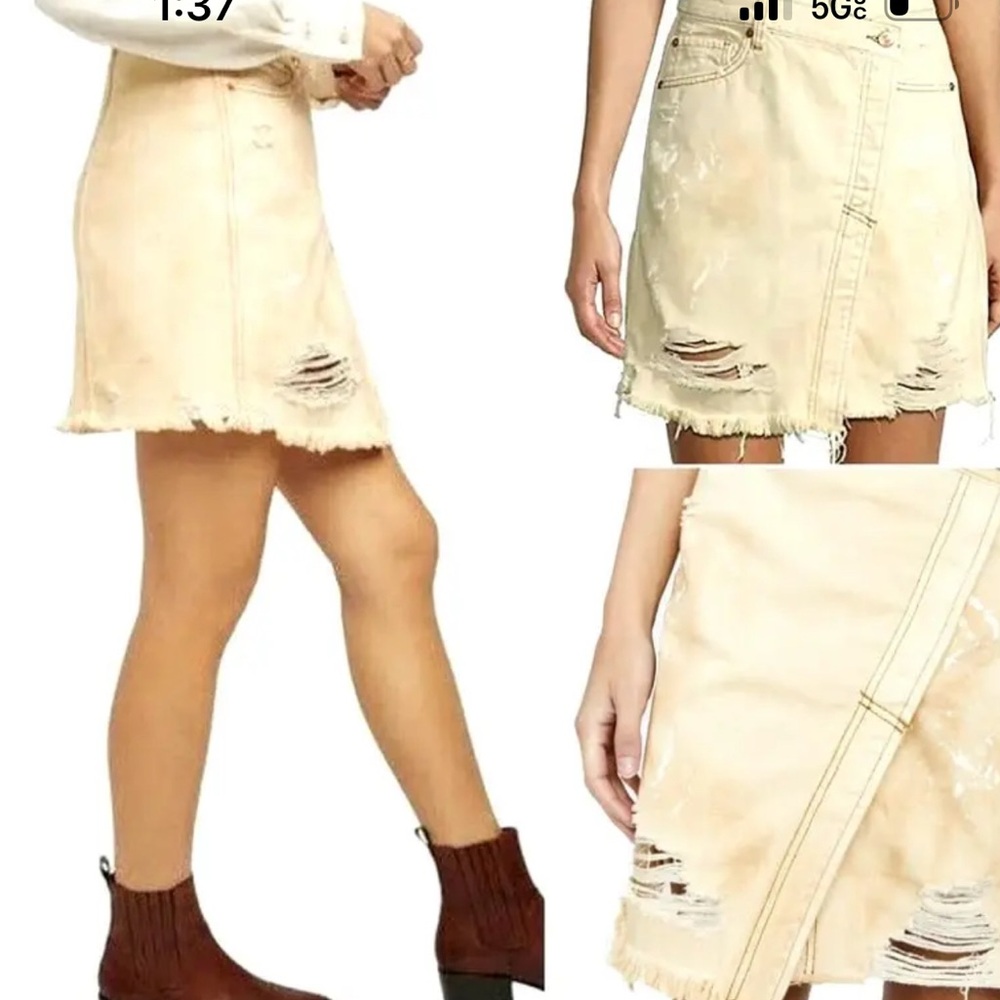 Free People Lennox mini skirt